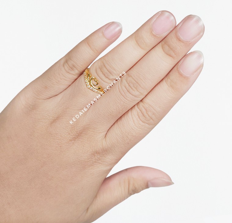 Merchant9 Cincin Emas Lvisa Permata Love