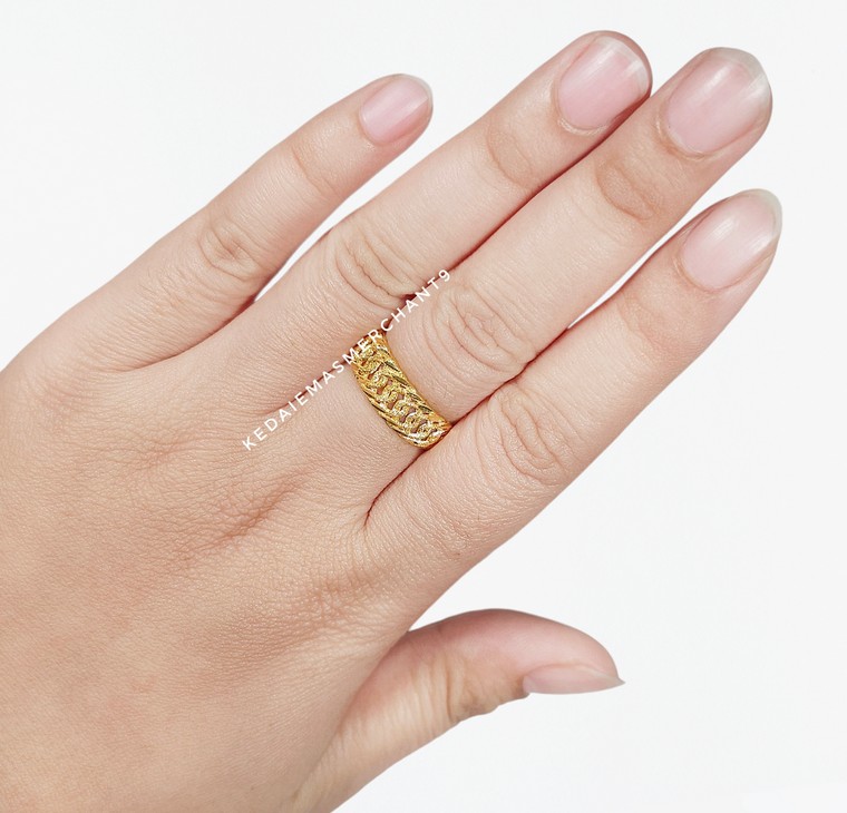 Merchant9 Cincin Emas Kait Pasir L:0.7CM