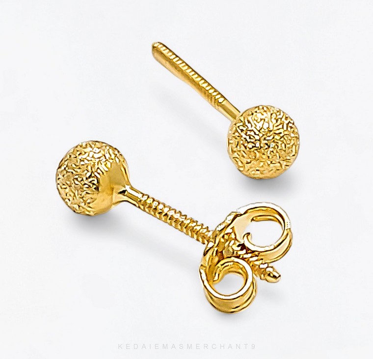 Merchant9 Subang Skrew Lolipop Pasir Polish L:0.5CM