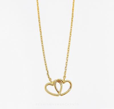 Merchant9 Rantai Leher Choker Sauh Double Love