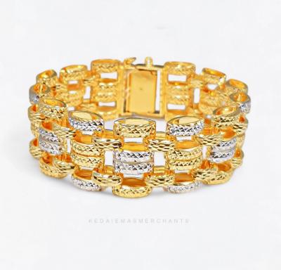 Merchant9 Rantai Tangan Veronica Double Layer Chrome L:1.5CM (Klip Petak)