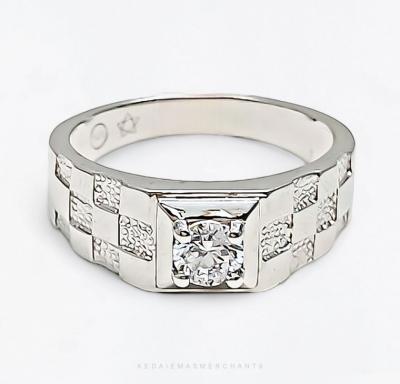 Merchant9 Cincin Perak Varel Batu Putih