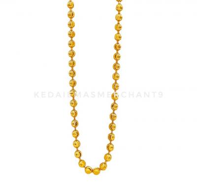 Merchant9 Rantai Leher Biji Sawi L:0.3CM