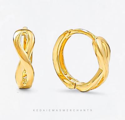 Merchant9 Subang Klip Infinity Polish L:0.4CM