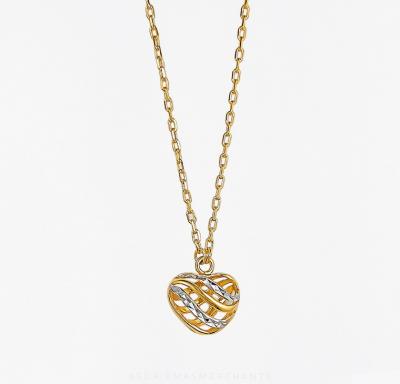 Merchant9 Rantai Leher Choker Sauh Love Wave 2C Padu L:0.1CM