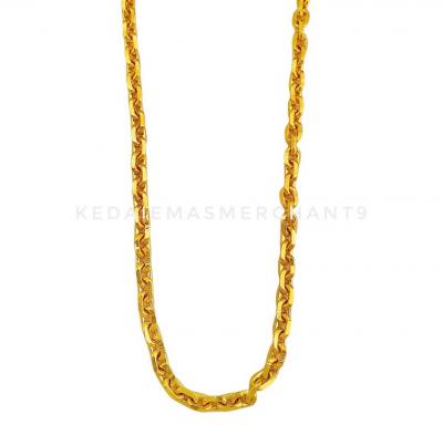 Merchant9 Rantai Leher Sauh Polish L:0.5CM