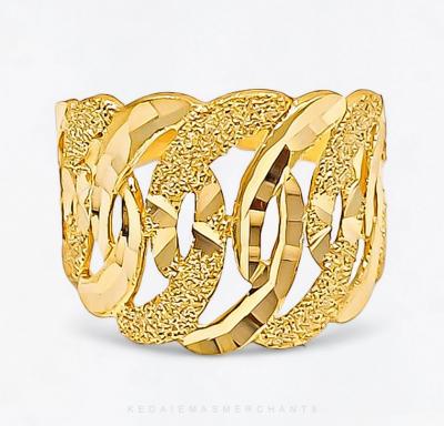 Merchant9 Cincin Emas Fashion Kait Pasir Star L:1.8CM