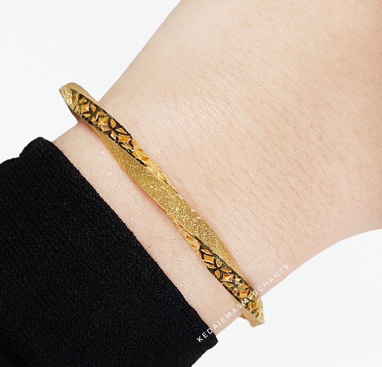 Merchant9 Gelang Talia Twist Tanjung Matte Sparkling L:0.4CM