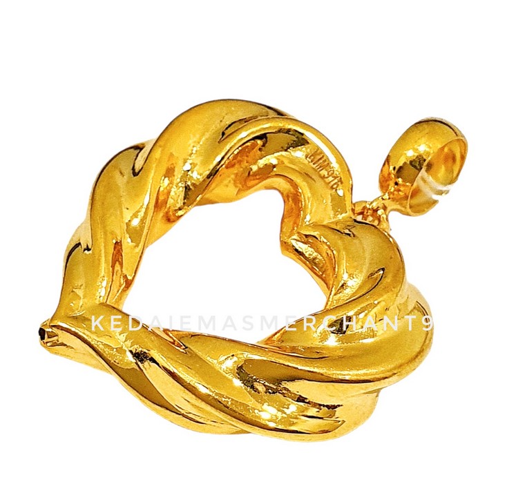 Merchant9 Loket Love Twist Polish Hardgold L:2.7CM