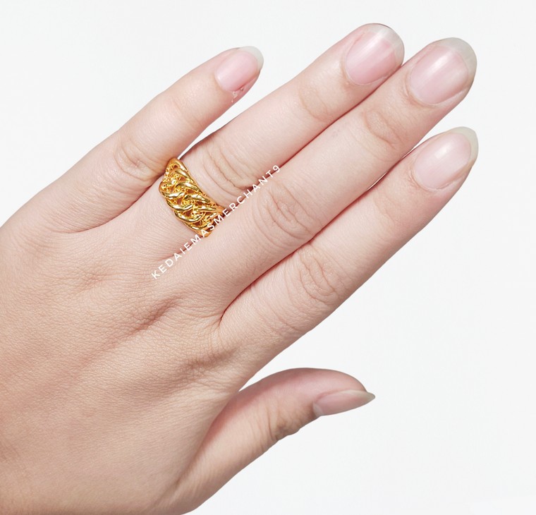 Merchant9 Cincin Emas Kait Polish ADRA L:0.9CM