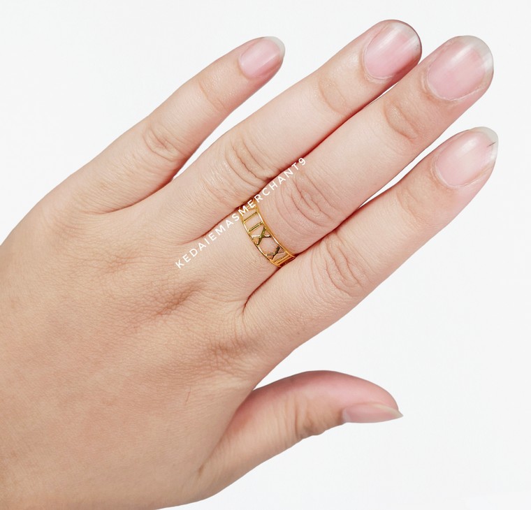 Merchant9 Cincin Emas Roman Polish L:0.5CM