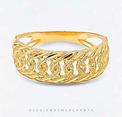 Merchant9 Cincin Emas Kait Pasir L:0.7CM