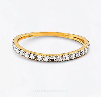 Merchant9 Cincin Emas Diamond Cut Chrome III